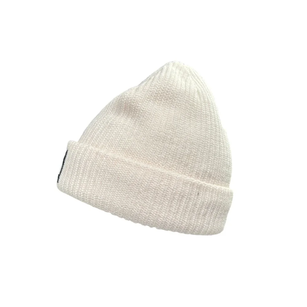 The North Face Beanie Hat One Size Pink Rib Knit Cuffed‎ Logo Gorpcore Outdoor